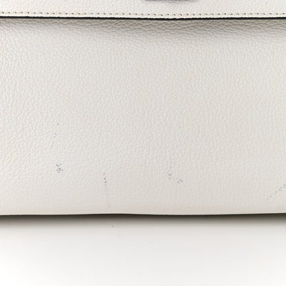 MCM Grained Calfskin Medium Milla Convertible Backpack White Flake 13 of 15