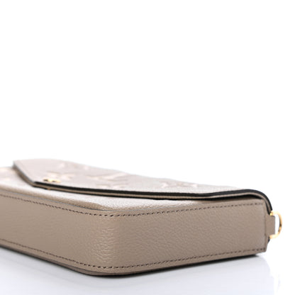 Louis Vuitton Empreinte Monogram Giant Felicie Pochette Tourterelle Creme 11 of 11