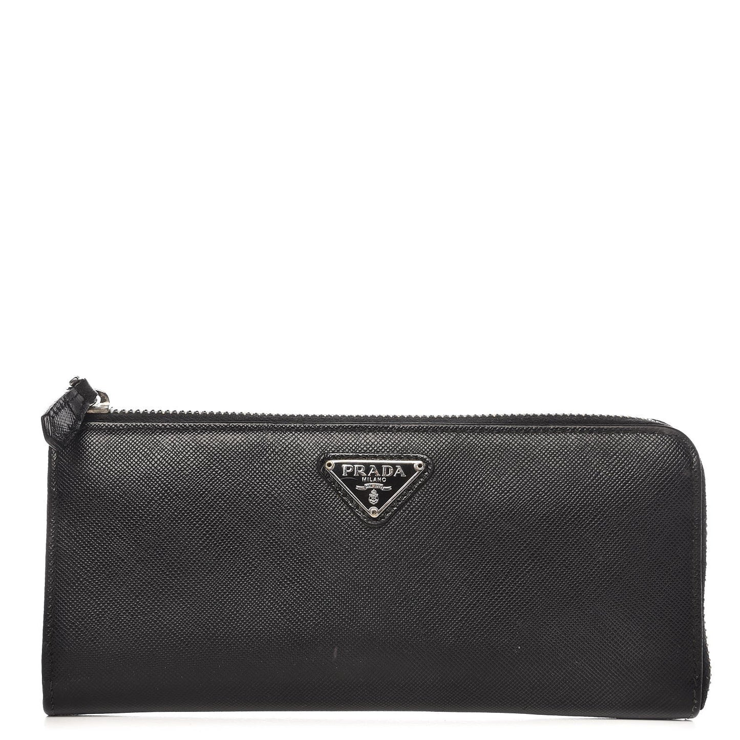 Saffiano Zip Around Wallet Nero Black
