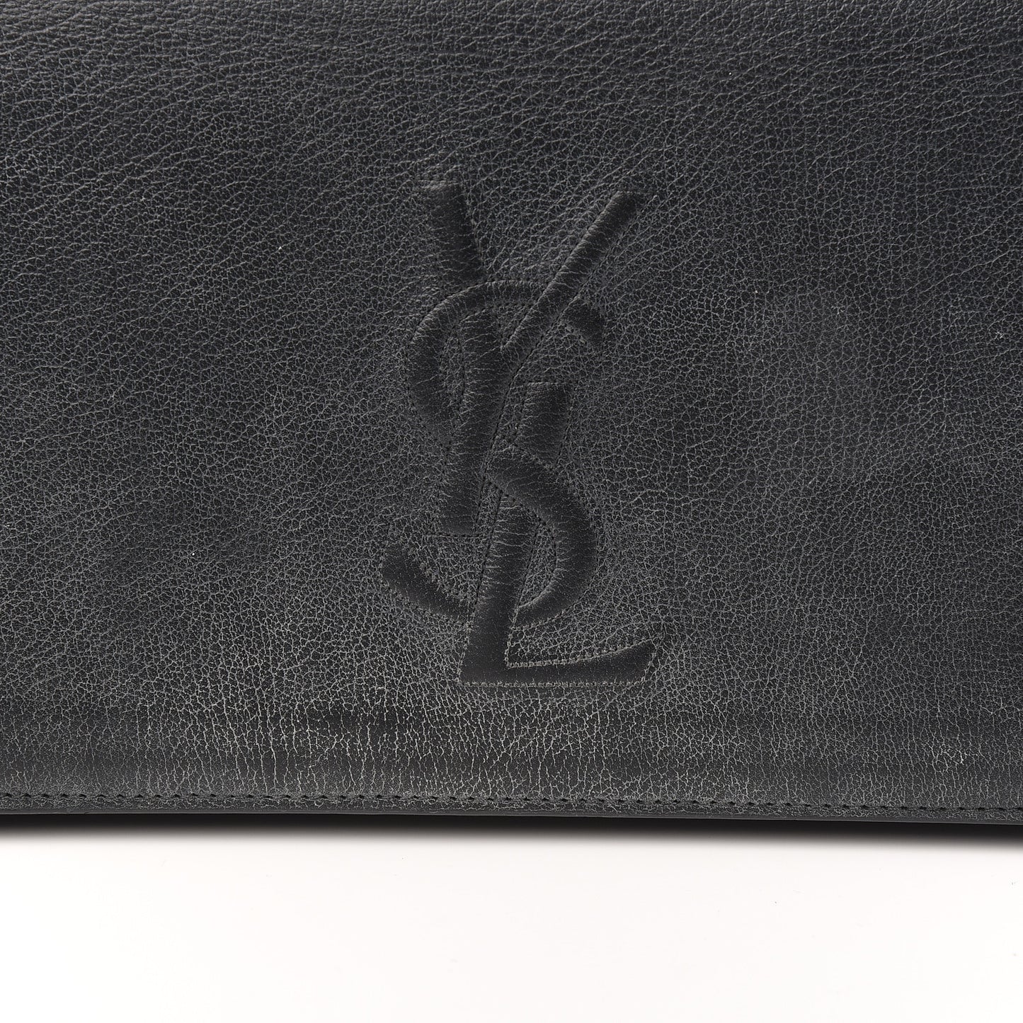 Calfskin Monogram Large Belle De Jour Clutch Black