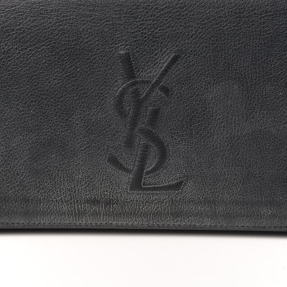 Saint Laurent Calfskin Monogram Large Belle De Jour Clutch Black 8 of 8