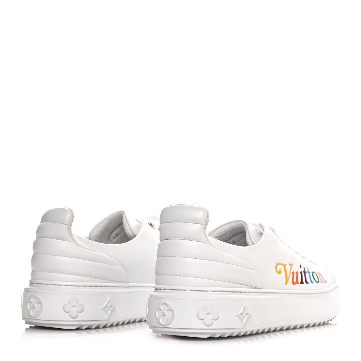 Calfskin Time Out New Wave Sneakers 40 White
