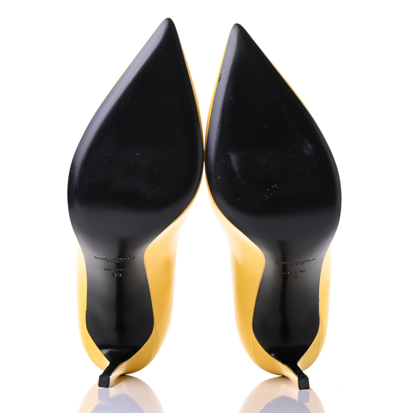 Calfskin Paris 105 Pumps 39 Yellow