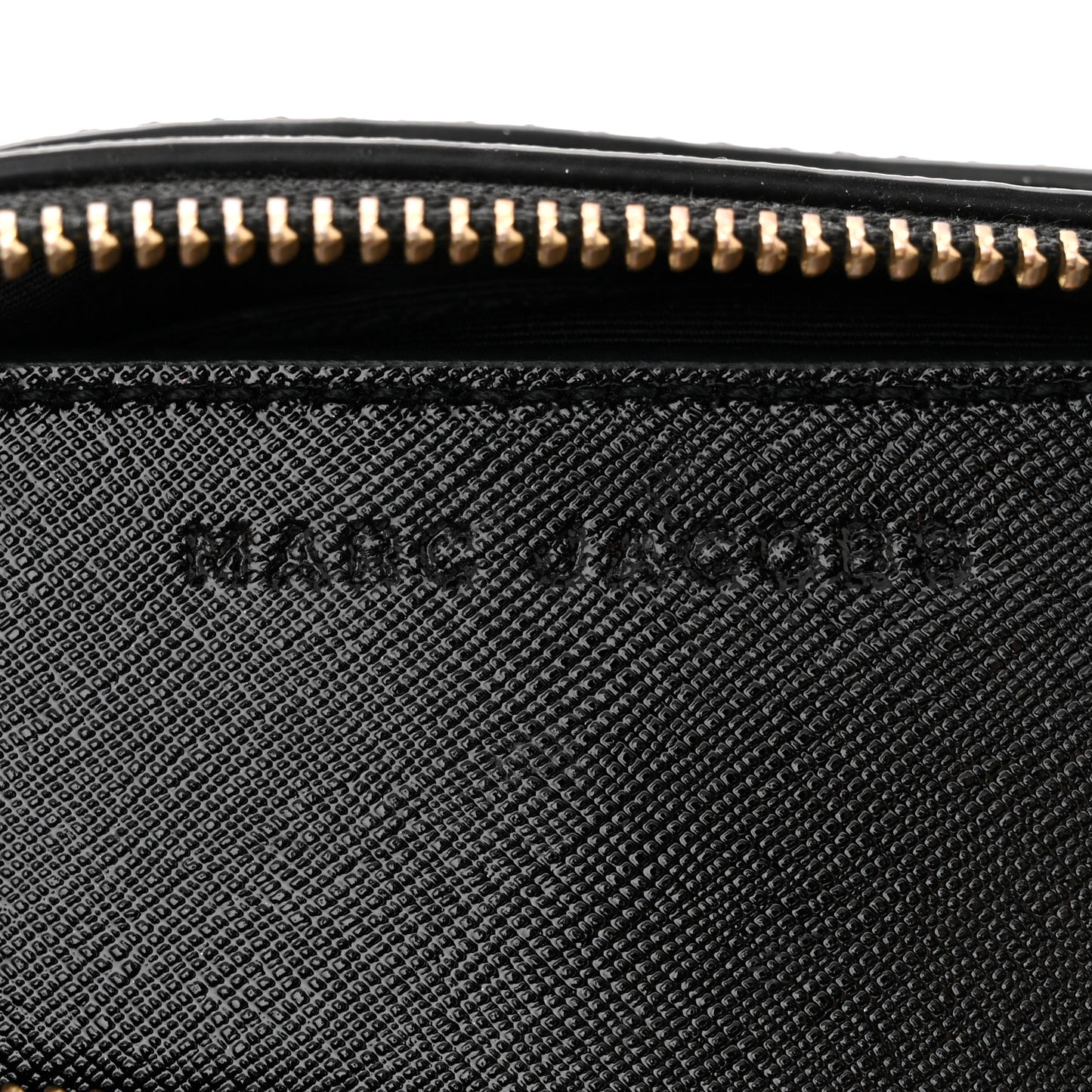 Saffiano Snapshot Camera Bag Black Red Multi