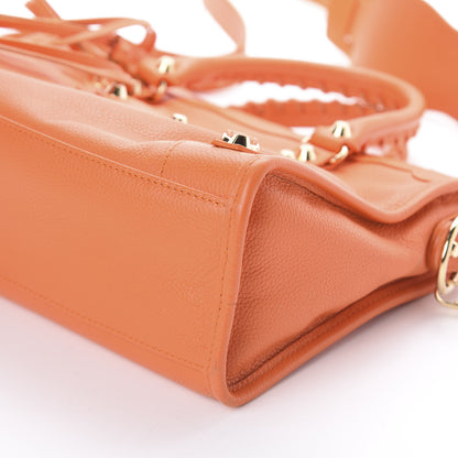 Balenciaga Vibrato Calfskin Classic Gold Hardware S City Orange 6 of 7