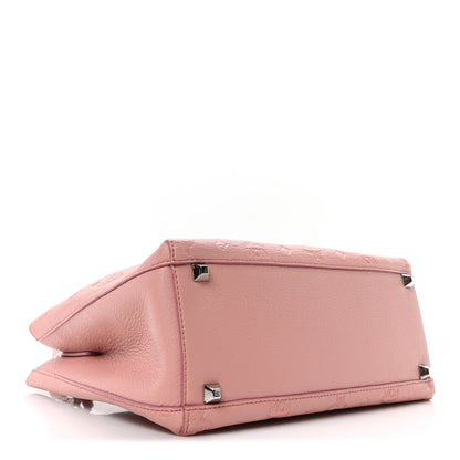 MCM Calfskin Ottomar Monogram Sarah Medium Hobo Pink Blush 4 of 9