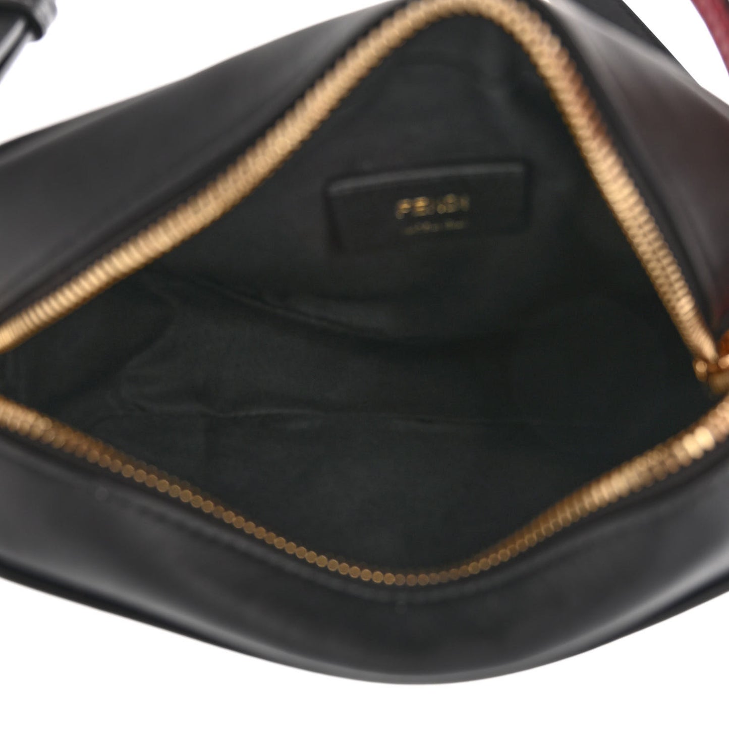 Vitello Century Bi-Color FF 1974 Embossed Mini Camera Case Maya Black