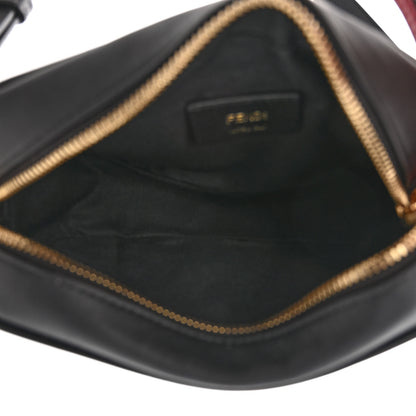 Fendi Vitello Century Bi-Color FF 1974 Embossed Mini Camera Case Maya Black 5 of 11