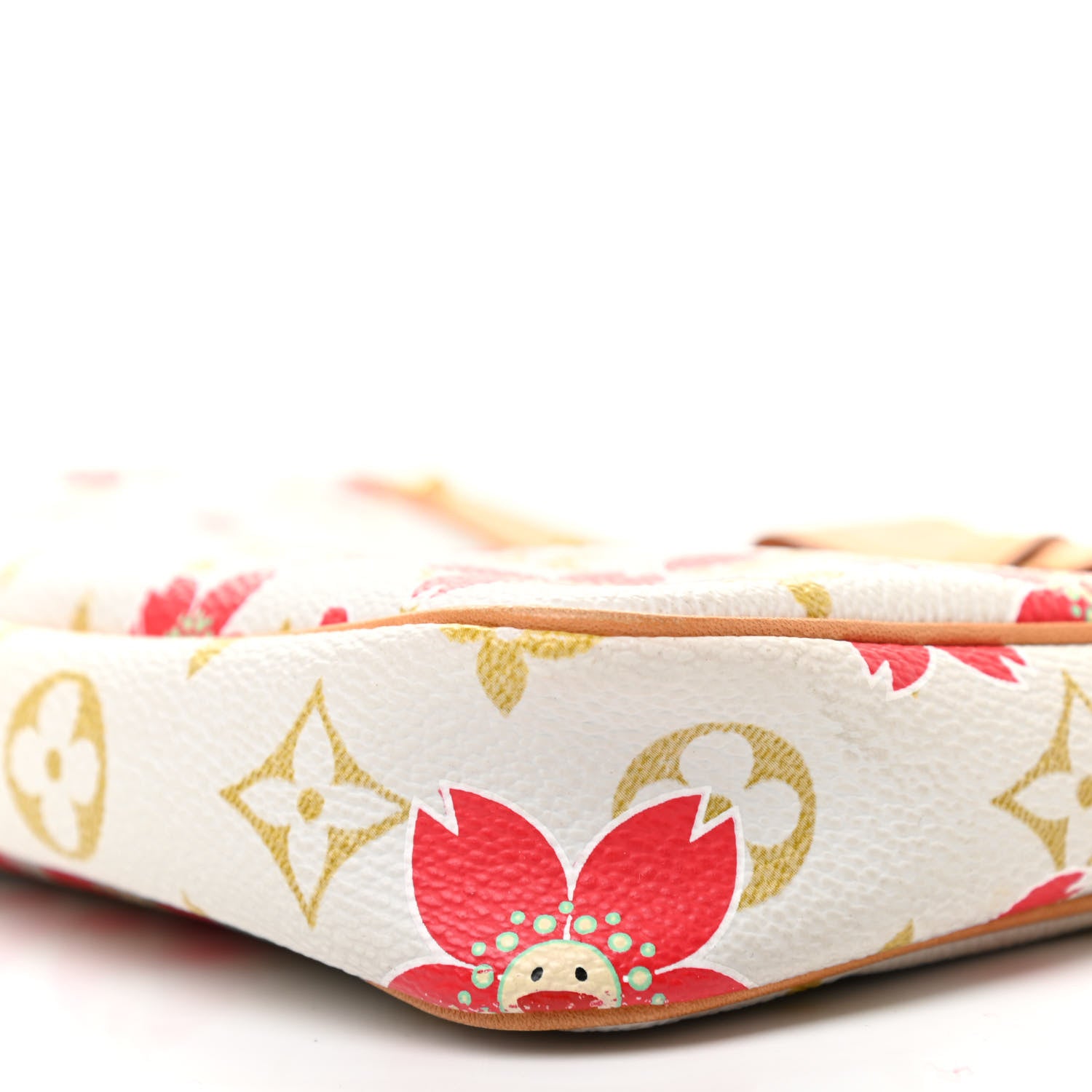 Louis Vuitton Monogram Cherry Blossom Pochette Accessories Red 9 of 10