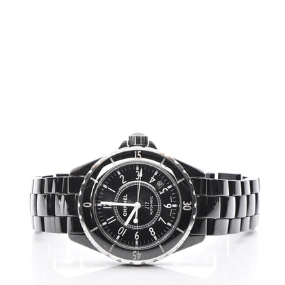 Chanel Stainless Steel Ceramic 38mm J12 Automatic Watch Black 3 of 6