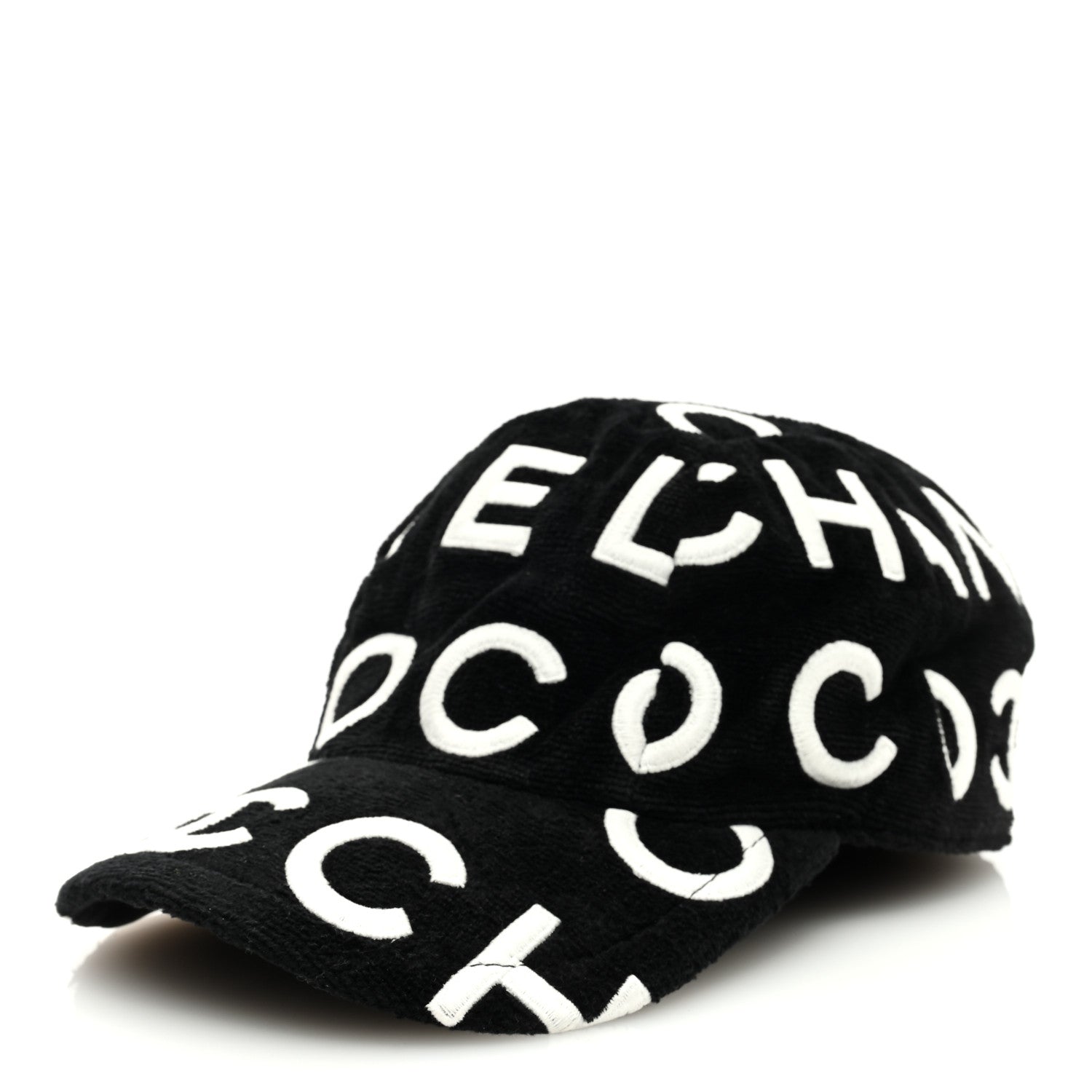 Chanel Velvet CC Cap Hat S Black 1 of 8