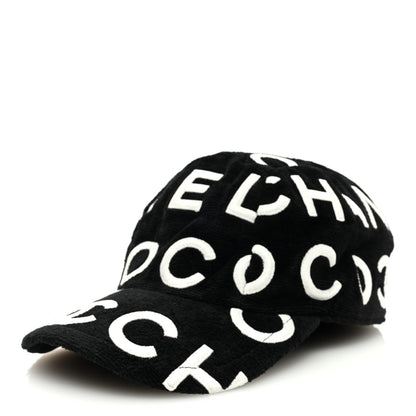 Chanel Velvet CC Cap Hat S Black 1 of 8