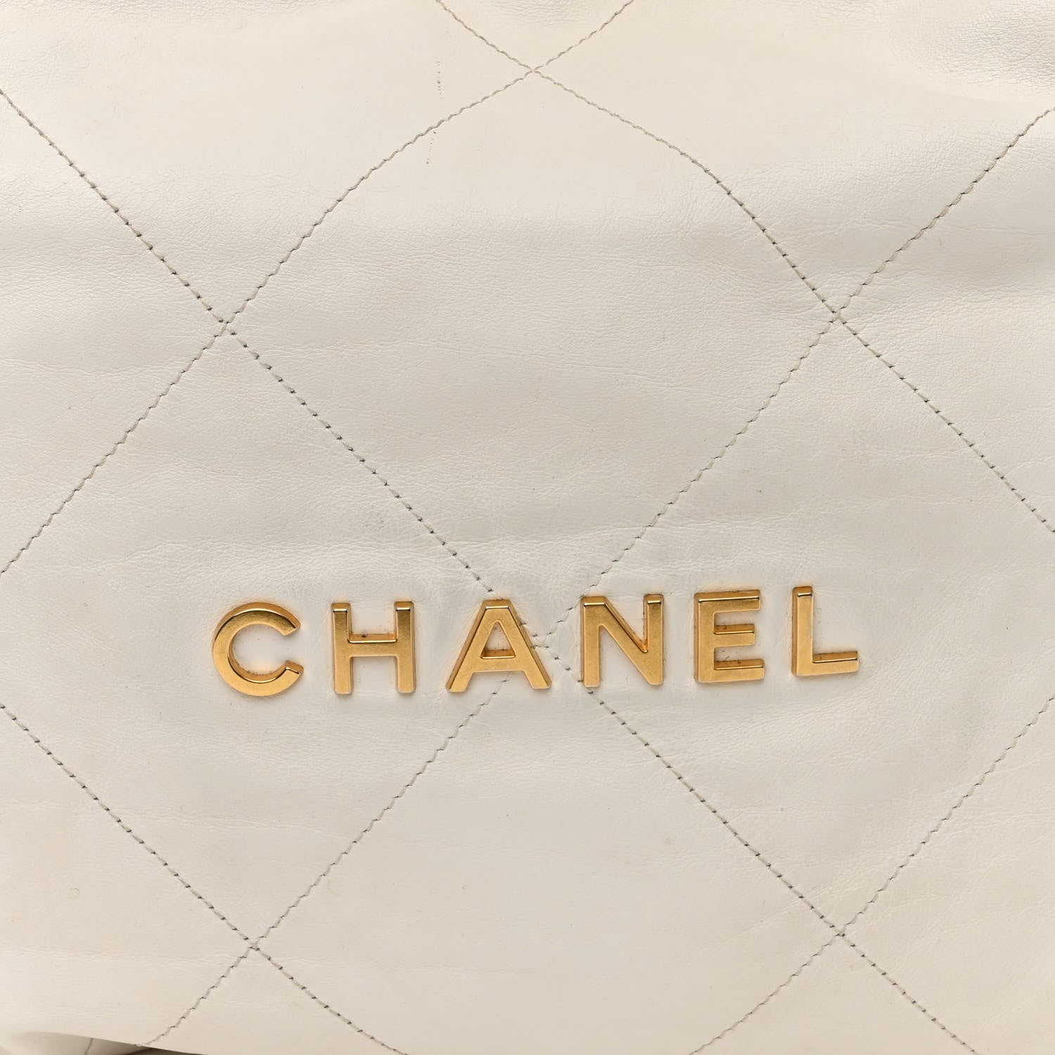 Chanel Shiny Calfskin Quilted Small Chanel 22 White 9 of 11