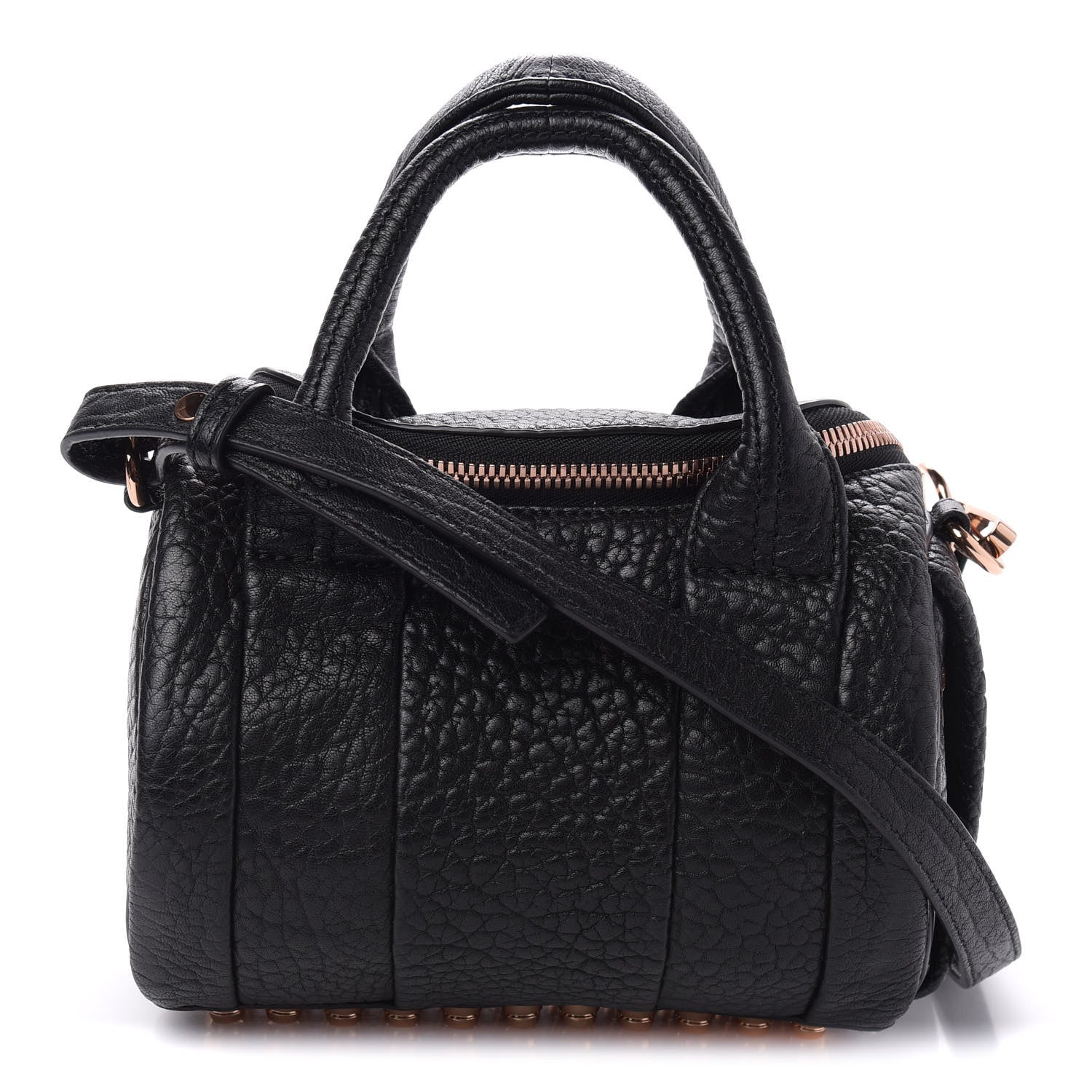 Alexander Wang Pebbled Lambskin Mini Rockie Black Rose Gold Hardware 1 of 9