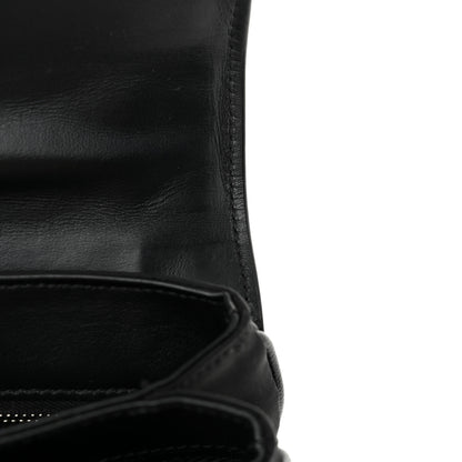 Prada Saffiano Tessuto Nylon Chain Shoulder Bag Black 7 of 11