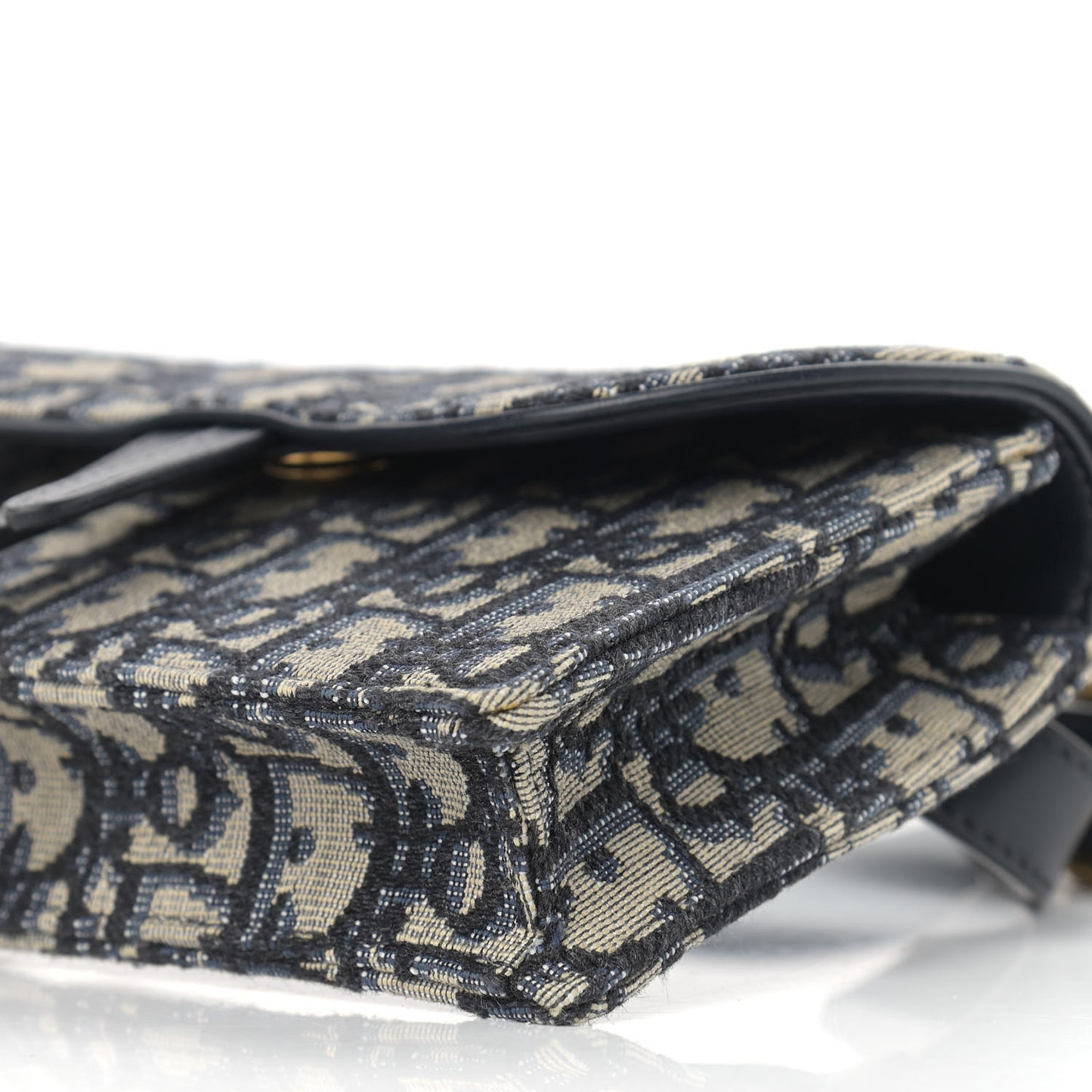Oblique Saddle Belt Bag Blue