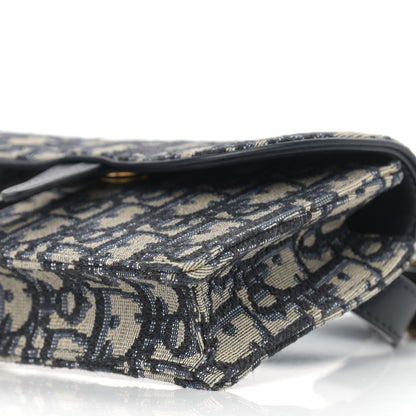Christian Dior Oblique Saddle Belt Bag Blue 9 of 10