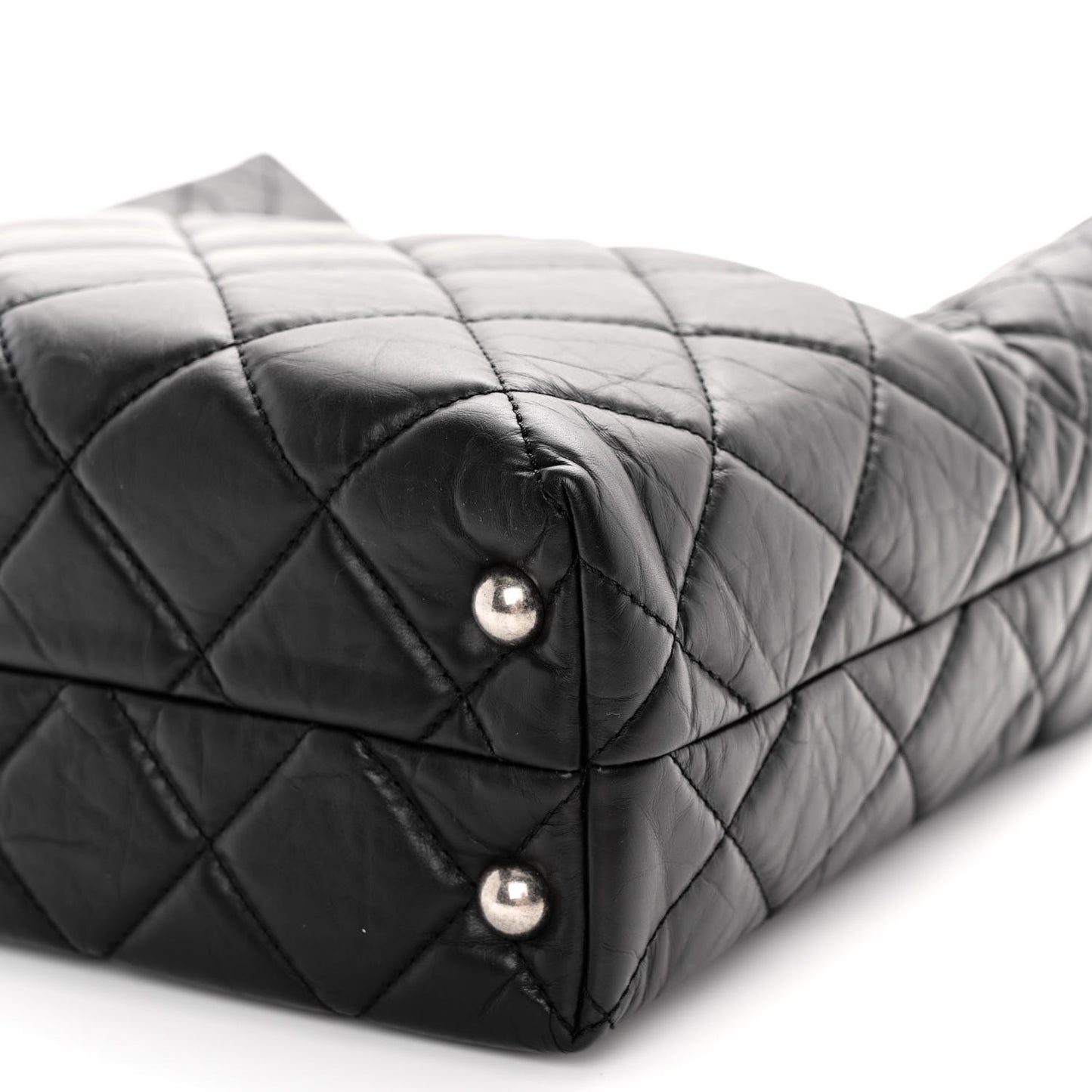 Aged Calfskin Quilted Reissue 2.55 Tote Black
