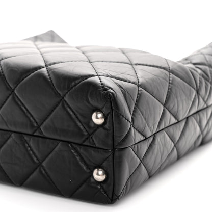 Chanel Aged Calfskin Quilted Reissue 2.55 Tote Black 9 of 9