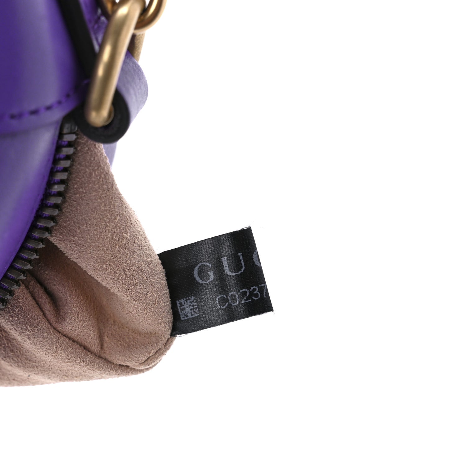 Calfskin Matelasse Small GG Marmont Chain Shoulder Bag Shine Purple