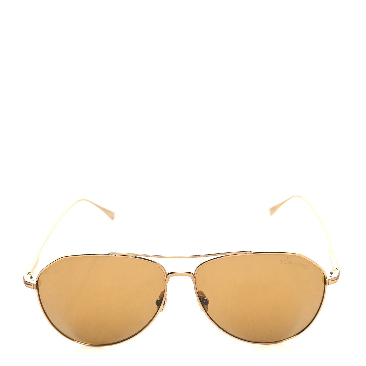 Tom Ford Titanium Cyrus Aviator Sunglasses TF747 Brown 2 of 9