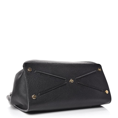 Valentino Garavani Pebbled Calfskin Large JoyLock Satchel Black 4 of 14