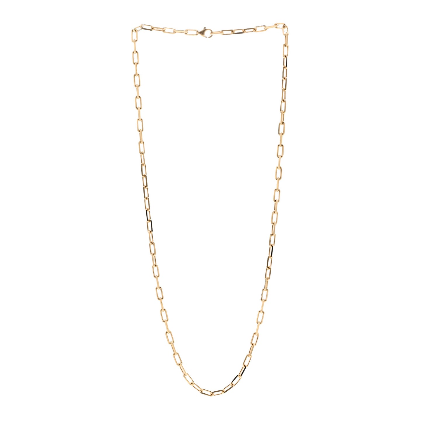 18K Yellow Gold SM Santos De Cartier Link Necklace