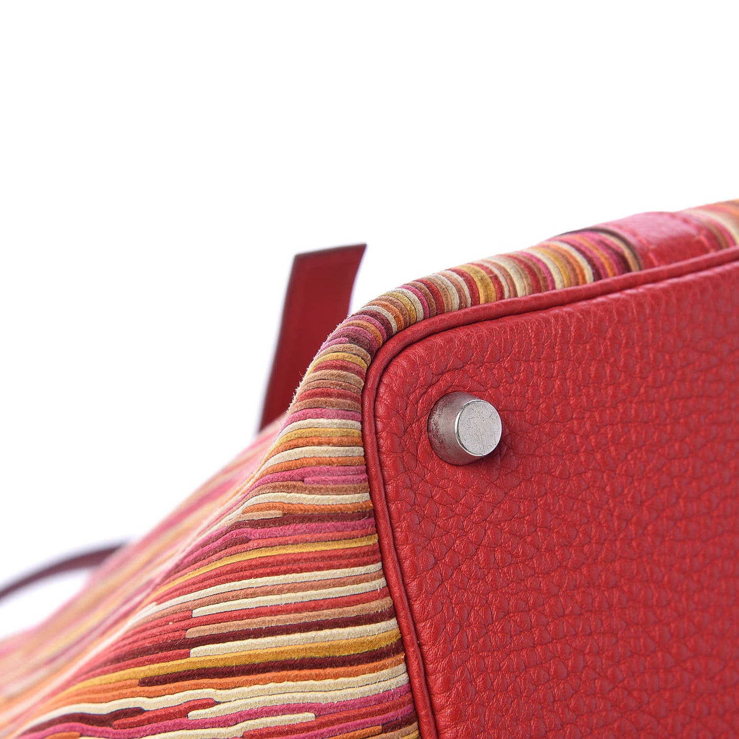 Taurillon Clemence Vibrato Picotin 18 PM Rouge Casaque