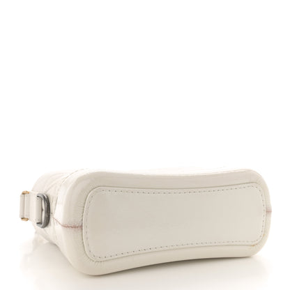 Chanel Patent Goatskin Quilted Small Gabrielle Hobo White 4 of 14