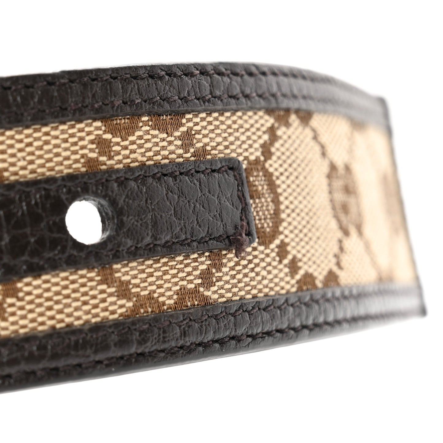 Monogram Dollar Calfskin 40mm Belt 85 34 Beige Ebony Testa di Moro