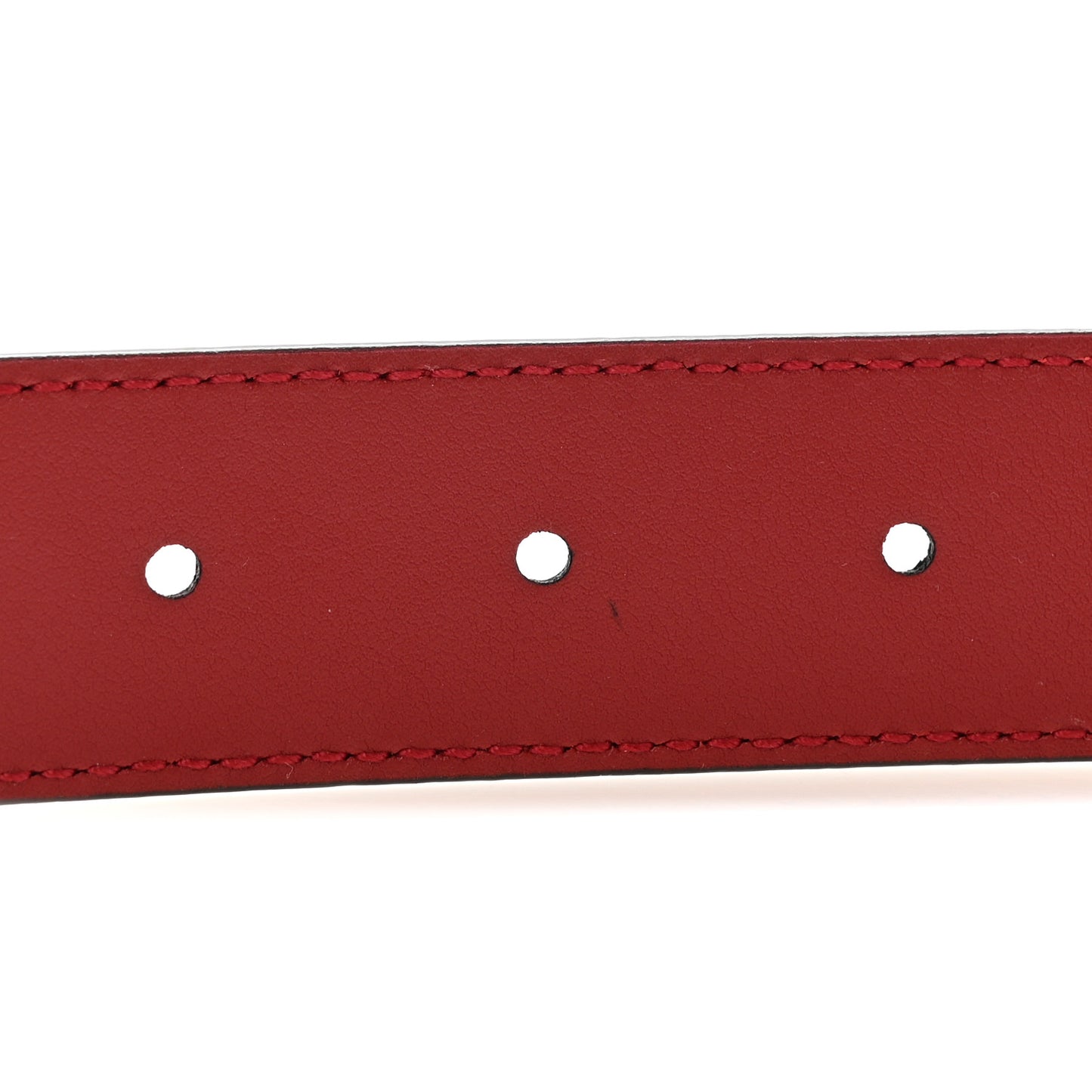 Plutone Calfskin Double G 30mm Belt 80 32 Rosso