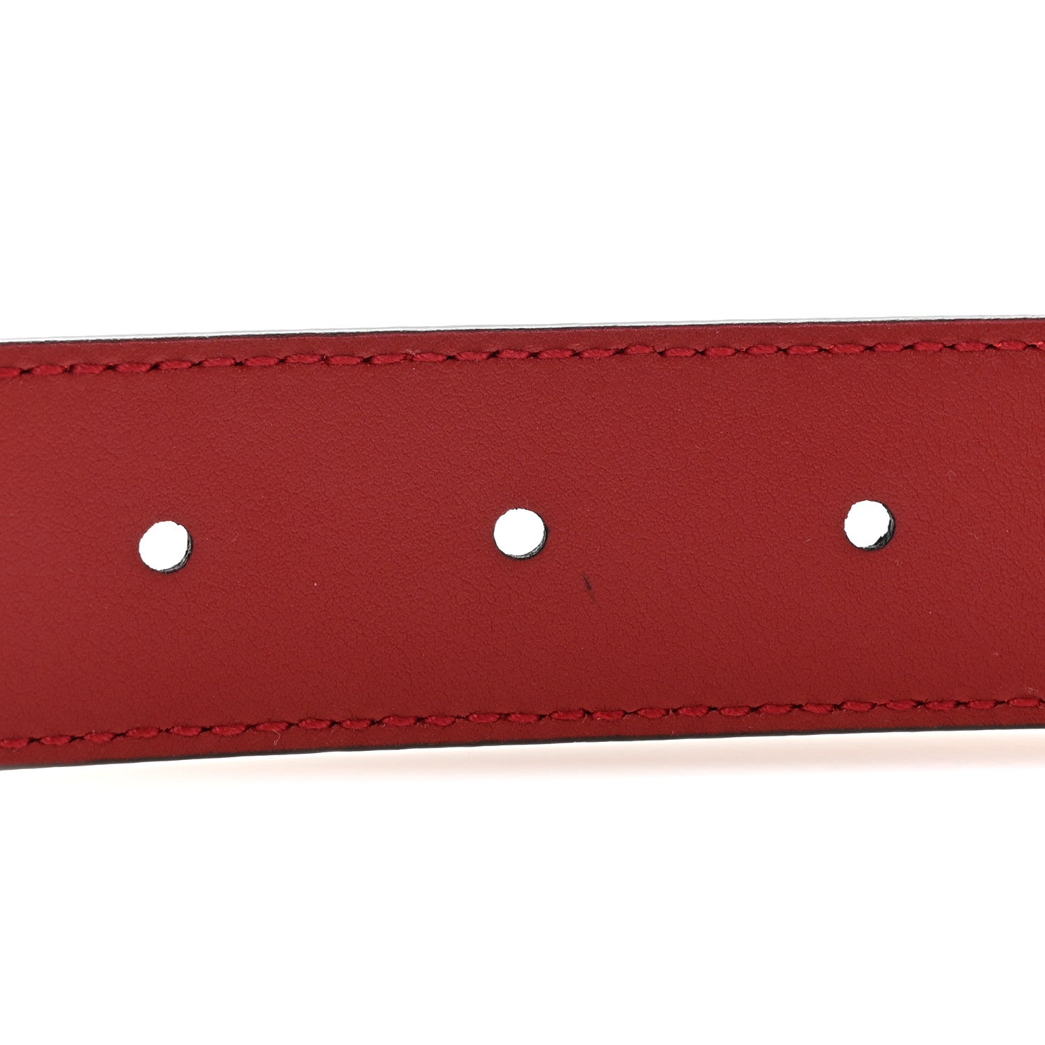 Gucci Plutone Calfskin Double G 30mm Belt 80 32 Rosso 4 of 5