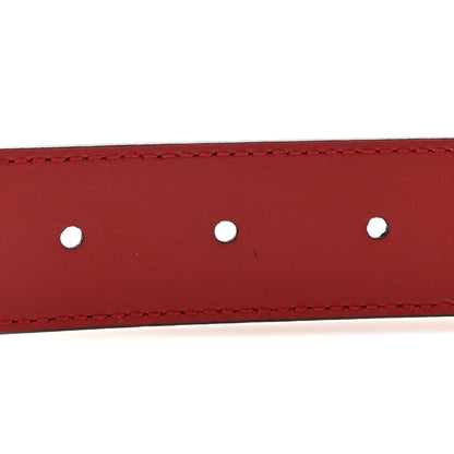 Gucci Plutone Calfskin Double G 30mm Belt 80 32 Rosso 4 of 5