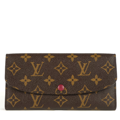 Louis Vuitton Monogram Emilie Wallet Fuchsia 1 of 8
