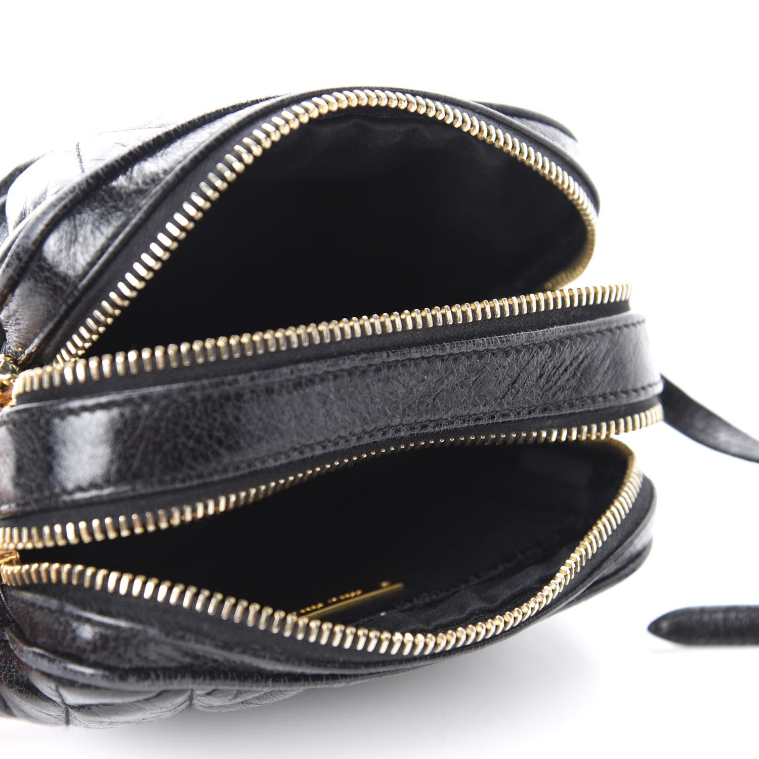 Miu Miu Vitello Lux Matelasse Camera Bag Black 5 of 9