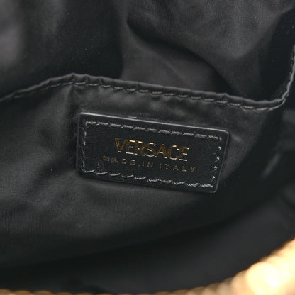 Versace Nylon Tribute Chain Crossbody Shoulder Bag Black 6 of 11