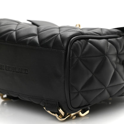 Mulberry Nappa Quilted Mini Cara Delevingne Convertible Bag Black 8 of 9