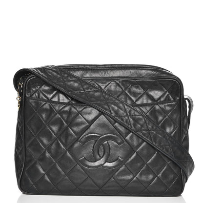 Chanel Lambskin Quilted CC Camera Case Black 1 of 11