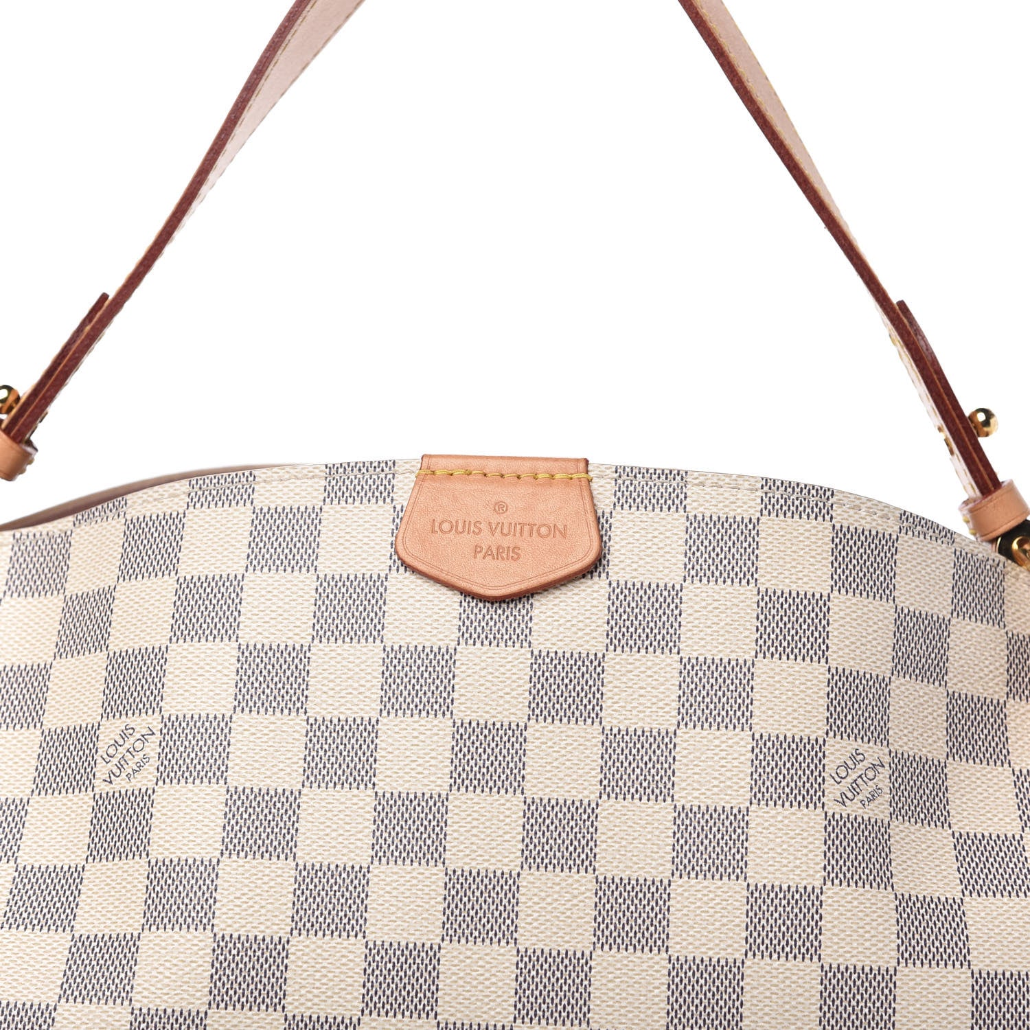 Louis Vuitton Damier Azur Graceful PM Rose Ballerine 10 of 11