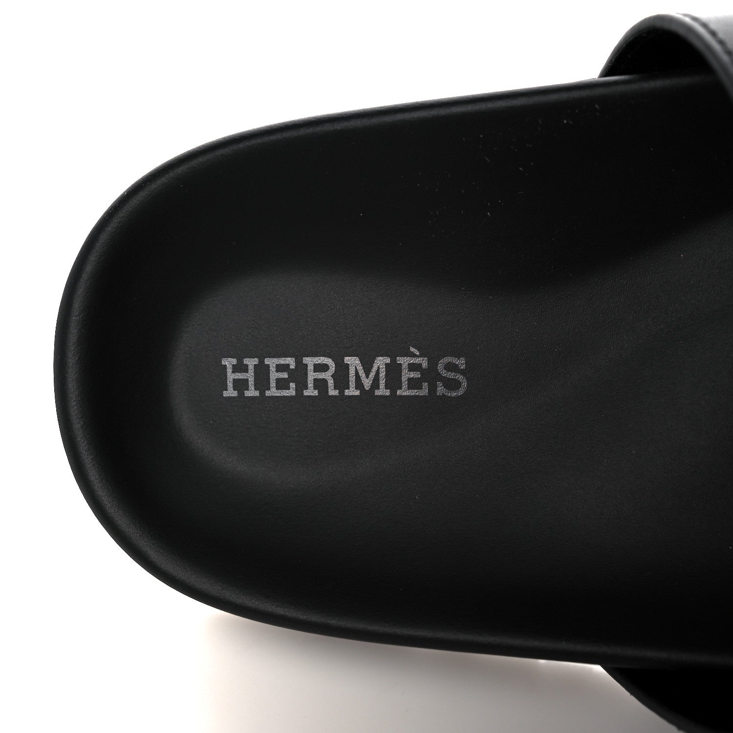 Hermes Calfskin Womens Chypre Sandals 38 Black 7 of 11