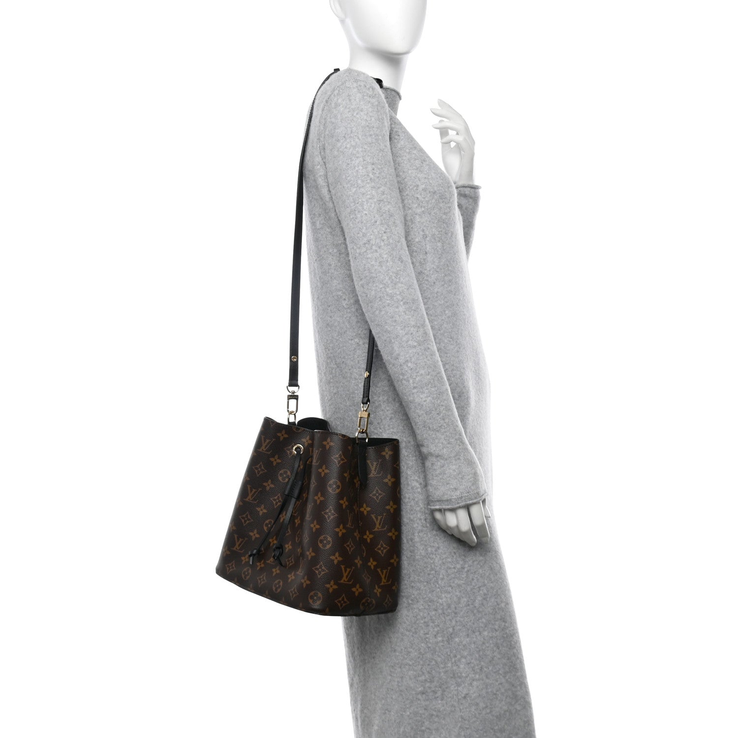 Louis Vuitton Monogram Neonoe MM Black 2 of 9