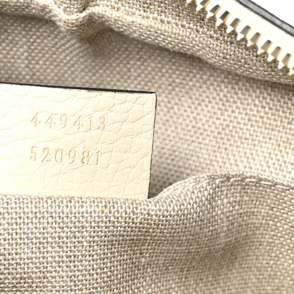 Gucci Monogram Dollar Calfskin Mini Bree Messenger Bag Beige Ebony Avoire 7 of 10