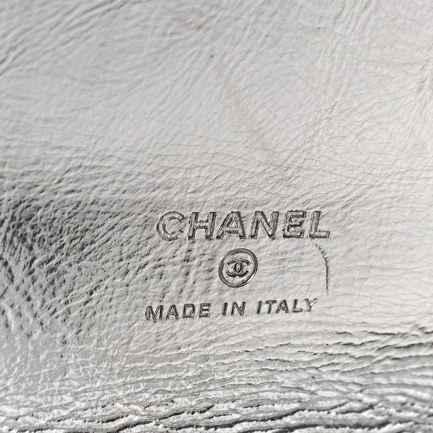 Chanel Metallic Crumpled Calfskin Small 31 Pouch Silver 10 of 10
