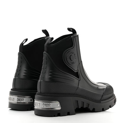Christian Dior Neoprene Rubber Dior Genesis 30mm Ankle Boots 40 Black 4 of 8