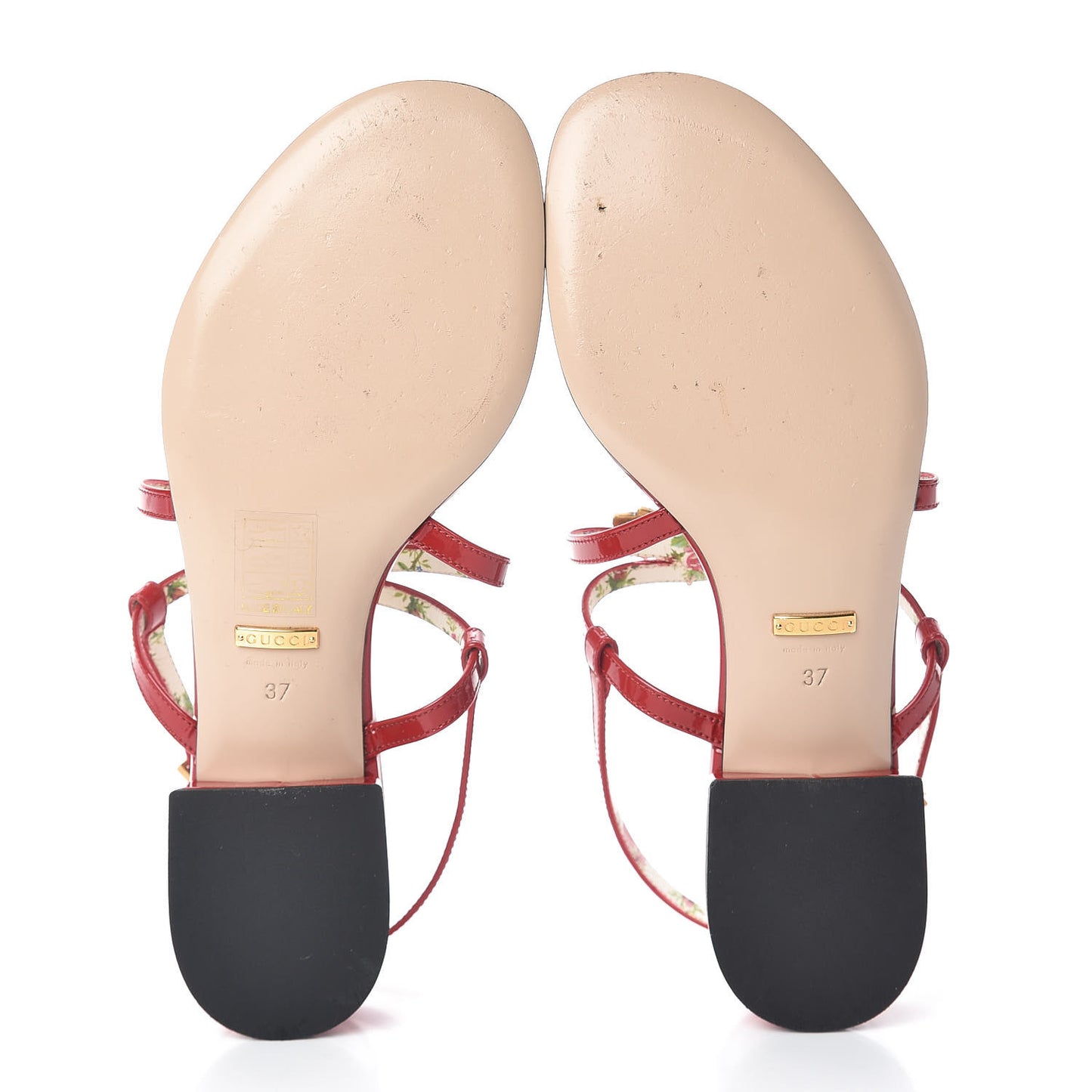 Patent Bee Thong Sandal 37 Hibiscus Red