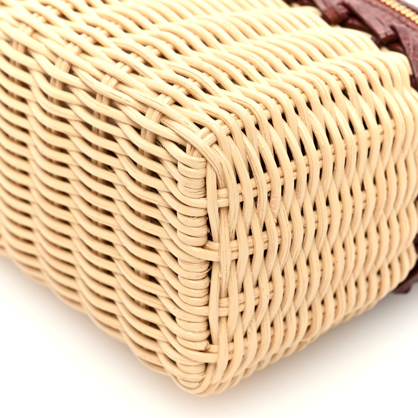 Wicker Lizard East West L19 Extra Pocket Pouch Smoked Caramel