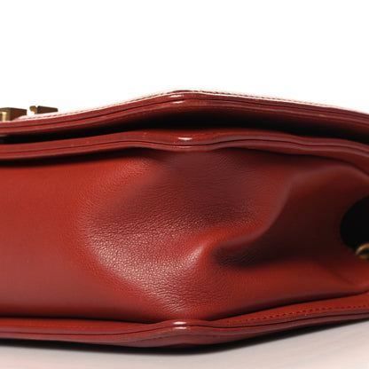 Chanel Calfskin Quilted Medium Boy Flap Dark Red 10 of 10