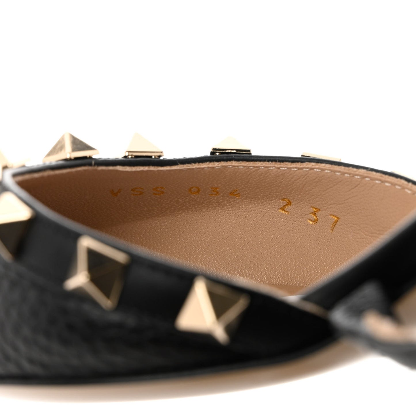 Pebbled Calfskin Rockstud Cross Strap 50mm Mules 37 Black