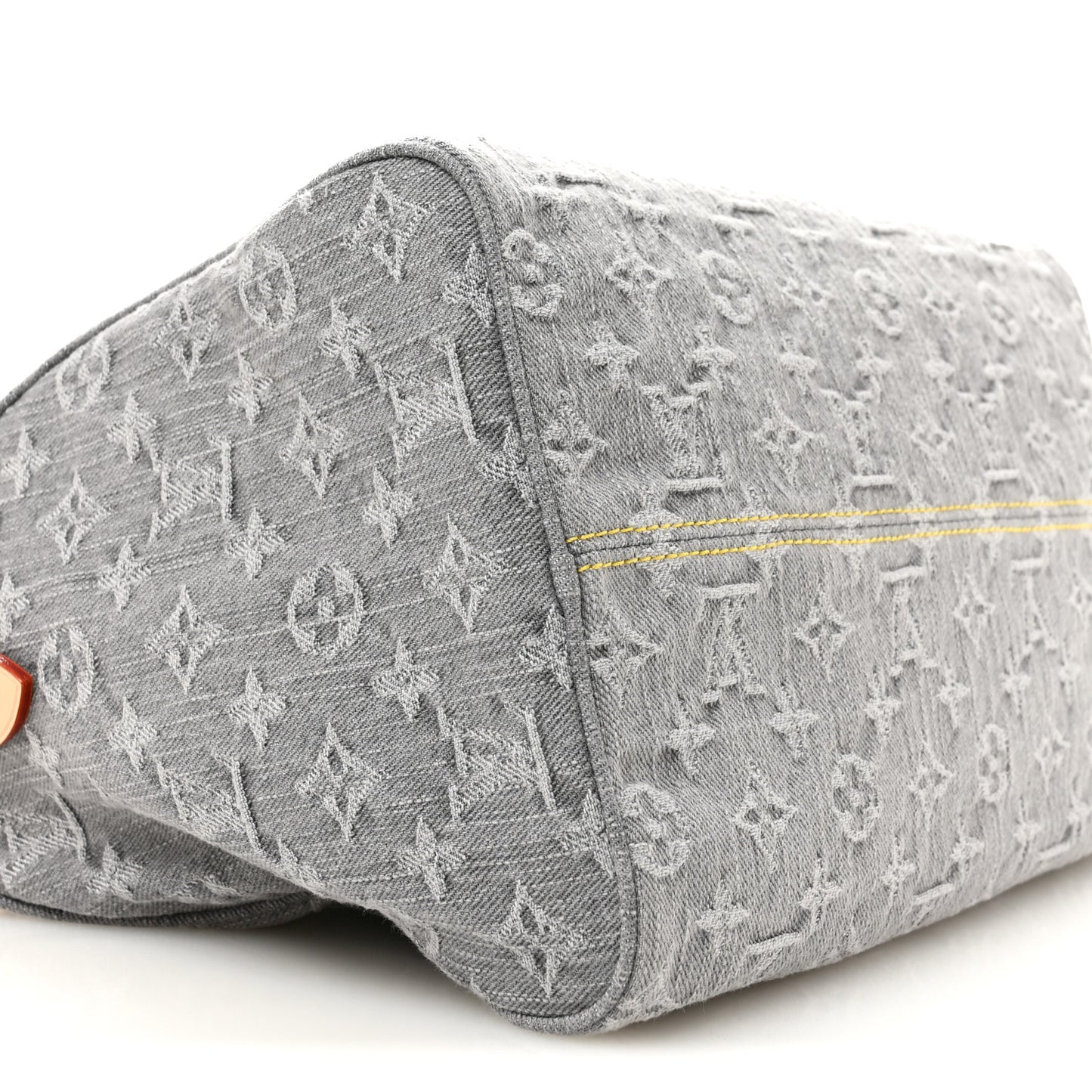 Monogram Denim Speedy Soft 30 Washed Gray