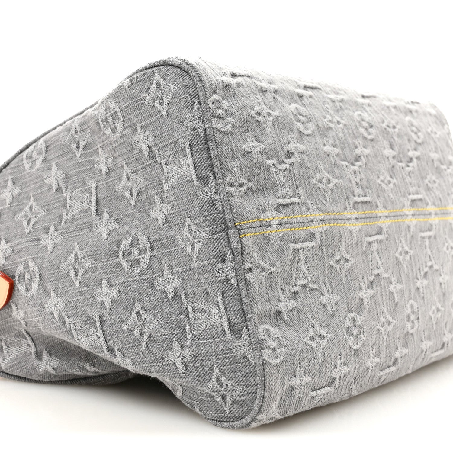 Louis Vuitton Monogram Denim Speedy Soft 30 Washed Gray 8 of 10